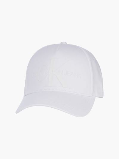 Calvin Klein Táskák & Kiegészítők HU137971 | Calvin Klein Cotton Twill Logo Női Sapka Világos Fehér